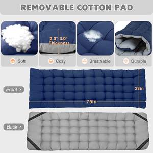 गुड़िया-परतों 1200d ऑक्साइड पोर्टेबल हल्के कपड़े तह बिस्तर हटाने योग्य गद्दे के साथ हटाने योग्य गद्दे शिविर कोट के साथ - Product Image 4