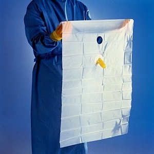 Sala limpia <span class=keywords><strong>TUR</strong></span> Urología Cortina quirúrgica Nitrilo Sin polvo Látex natural Médico Finger Cot Bolsa de recolección de fluidos EOS Uso Masculino - Product Image 2