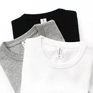Venta al por mayor Logotipo de impresión personalizada 100% algodón en blanco cuello redondo Camiseta personalizada impresión de la camiseta
