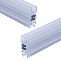 Prix de gros usine Qualité supérieure Joint d'étanchéité en plastique creux en forme de U avec éponge en silicone et caoutchouc magnétique, anti-froid et anti-poussière pour salle de bain