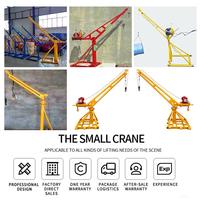 Mini-grue mobile à commande manuelle 300kg 400kg 500kg 1000kg, petite grue de levage portable avec treuil électrique