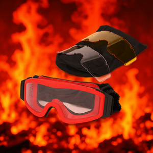 Gafas de Seguridad Contra Incendios, Montura Completa de Policarbonato, Lentes Antivaho Intercambiables, Protección para Obras de Construcción - Product Image 1