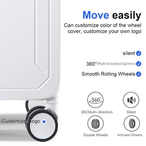 工場卸売ワイドハンドルPC荷物ハードシェルジッパースピナーホイールトラベルスーツケースTSAロック付き - Product Image 4