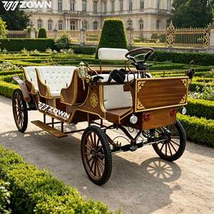 Voiturette électrique rétro européenne à batterie, 4 roues, pour les sites de divertissement en plein air - Product Image 1