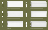 Plinthe blanche personnalisable en PS Hero Metal, écologique, pour la décoration intérieure, étanche