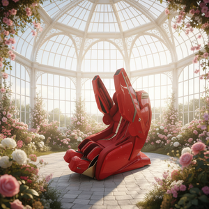 Fauteuil de massage robotique à réflexologie zéro gravité 4D avec compresse chaude, étirement corporel complet et infrarouge - Product Image 1