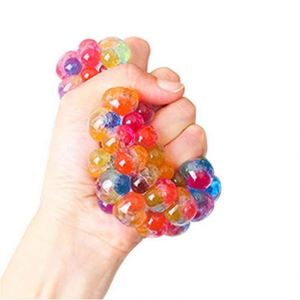 Hot Selling Custom Anti-Stress <b>Squeeze</b> Grape Toy Colorful Mesh Squishy Soft <b>Ball</b> Top Stress Relief Paper Crape Grape <b>Ball</b> - Product Image 3