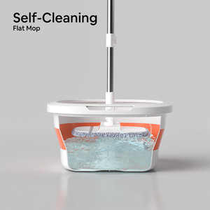 Sistema de Cubeta y Mopa Plegable Profesional HOLAMOPA, Mopa Plana Resistente <span class=keywords><strong>para</strong></span> Servicios de Limpieza Comercial - Product Image 2