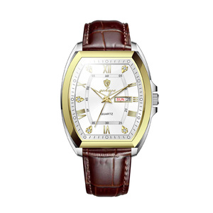 Reloj de Pulsera de Cuarzo para Hombre Gohuos 8814, Resistente al Agua, Correa de Cuero Premium, Fecha, Estilo Simple y Lujoso, para Negocios, <span class=keywords><strong>Compra</strong></span> al por Mayor - Product Image 4