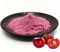 Poudre de cerise pure soluble dans l'eau, de qualité industrielle, pour boissons, pâtisseries et compléments alimentaires