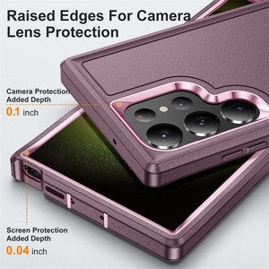 Custodia protettiva resistente antiurto antigraffio resistente 3 in 1 per <span class=keywords><strong>Samsung</strong></span> Galaxy S25 S24 S23 <span class=keywords><strong>S22</strong></span> <span class=keywords><strong>Ultra</strong></span> FE + cavalletto - Product Image 3