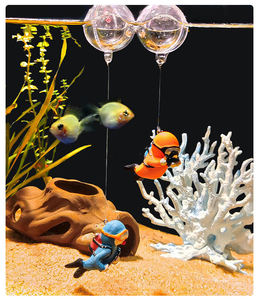 Adorno de Resina Epoxi para Acuario, Diseño de Dispositivo Flotante de Buceo, Decoración de Resina para Acuario - Product Image 3