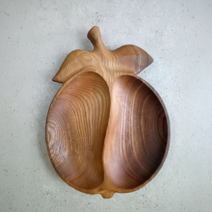 Plato de fruta de alta calidad para el hogar, sala de estar, dulces, aperitivos, melón, caja de semillas, plato de fruta creativo, plato de fruta seca dividido de madera - Product Image 1