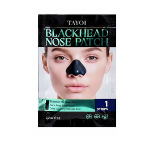 Bandes nettoyantes pour le nez <span class=keywords><strong>en</strong></span> charbon de bambou à marque privée, élimination des points noirs, détoxification des pores, masque exfoliant pour le nez - Product Image 1