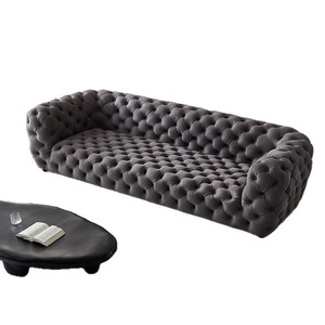 Canapé en tissu de style minimaliste italien <span class=keywords><strong>Baxter</strong></span> - Tissu technique mat avec poignées escamotables pour villas, grands appartements et hôtels - Product Image 5