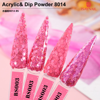 Poudre acrylique 16 couleurs pour salon de manucure, étiquette privée personnalisée, poudre à paillettes brillante