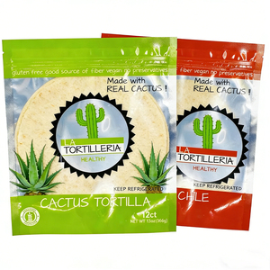 <span class=keywords><strong>Paquete</strong></span> Personalizado - Bolsa de Embalaje para Tortillas, Laminada y Recubierta de Aluminio, de Grado Alimenticio, con Cierre y Ventana con Logotipo - Product Image 4