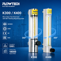 Penutup Pembacaan Pembesar Presisi, Kaca Aliran Mikro, Rotameter Area Variabel, Flowmeter dengan Katup Pengatur