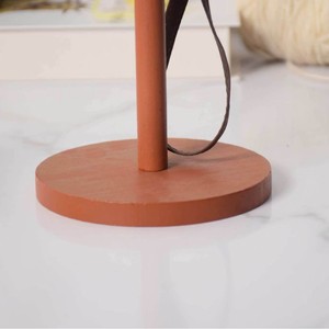 Art Garden Wooden Yarn Spool Holder Portable With Leather Strap For Craft Storage - Product Image 3