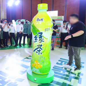 Présentoir publicitaire personnalisable Libit en fibre de verre pour boisson au thé vert, modèle 500 ml - Product Image 2