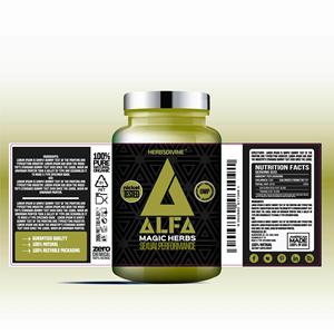 Tùy Chỉnh In Kỹ Thuật Số Nhãn Lớn Lên Logo Kim Loại Lá Vàng Dập Bổ Sung 3D Varnish Dập Nổi Jar Chai Bao Bì Nhãn - Product Image 2