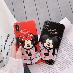 <span class=keywords><strong>Mickey</strong></span> Minnie soporte <span class=keywords><strong>de</strong></span> anillo caso a prueba <span class=keywords><strong>de</strong></span> golpes a prueba <span class=keywords><strong>de</strong></span> silicona para iPhone 6/iPhone 6S/7/8 plus X/XS/XR/XS. - Product Image 1