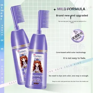 Tinta per <span class=keywords><strong>Capelli</strong></span> Semi-Permanente Eco One-Stroke di Changyi, Popolare tra le Donne, Naturale, Non Irritante, Autentica Crema a Base Vegetale per Uso Domestico - Product Image 2