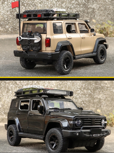 Modellino SUV Fuoristrada in <span class=keywords><strong>Scala</strong></span> <span class=keywords><strong>1</strong></span>:<span class=keywords><strong>24</strong></span> in Lega Pressofusa con Effetti Sonori e Luminosi, Funzione Pull-Back e Porte Apribili, Auto Giocattolo da Regalo - Product Image 5