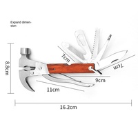 Martillo Plegable Multiusos de Acero Inoxidable, Accesorios de Camping, Herramientas para Exteriores, Martillo para Romper Ventanas de Emergencia en Automóviles