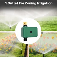 MOES Tuya Smart - Temporizador de Riego Inteligente de 1 Salida con Válvula, Controlador Programable Automático, Retraso por Lluvia, Filtro, Control por App