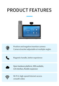 Terminal de conférence Vidéo HD Bureau Réunion 10-1 pouces Android 12 Gigabit Port POE Téléphone IP Filtrage du bruit Téléphone Voip - Product Image 5