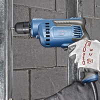 Perceuse électrique AC Dongcheng 220V, tournevis multifonctionnel domestique, mandrin rapide 10mm, vitesse variable infinie, réversible