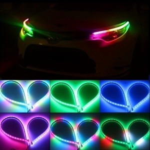 30cm 45cm 60cm điều khiển từ xa <span class=keywords><strong>RGB</strong></span> chạy tín hiệu rẽ dẫn chảy ban ngày Chạy ánh sáng đèn pha dải - Product Image 3