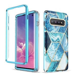 Ốp Điện Thoại Cao Cấp <span class=keywords><strong>Samsung</strong></span> <span class=keywords><strong>Galaxy</strong></span> S10 S10 <span class=keywords><strong>Plus</strong></span>, Ốp Đá Cẩm Thạch Mạ Vàng Cao Cấp - Product Image 2