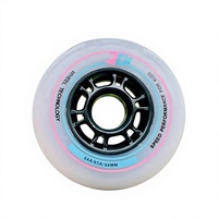 OEM ODM Roue de rechange pour patins à roulettes en caoutchouc PU 84MM, glisse fluide, durable, longue durée, pour extérieur, intérieur et toutes situations