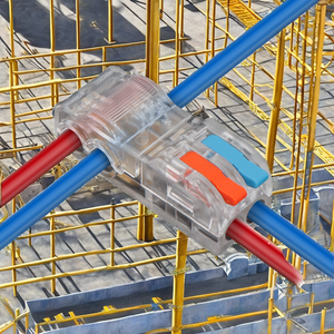 Liangkai nuevo conector de cable eléctrico cableado rápido bloque de terminales sin pelar rotura no destructiva <span class=keywords><strong>1P</strong></span> cobre latón - Product Image 3