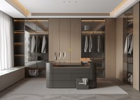 Système de dressing sur mesure en bois massif pour chambre à coucher, fournisseur et fabricant en gros