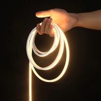 Bande LED néon flexible 24V IP65 en silicone 8x8mm, éclairage avant uniforme, intensité variable, 10W/m, IRC 80, SMD2835, 228 LED/m, pour la maison