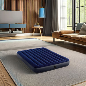 Высококачественный ПВХ + Флокированный надувной матрас с портативным материалом DWF складной Двухместный или полноразмерный надувной матрас для спальни - Product Image 1