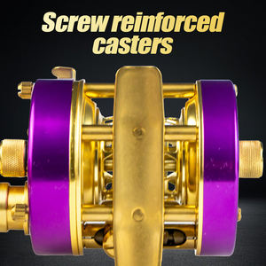 OEM/ODM Baitcasting-Rollen mit Kabel, Salzwasser-Bremse, Magnetischer Trolling-Stahlrolle für Großwild und Meeresfischerei - Product Image 2