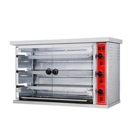 Four à rôtisserie rotatif automatique à gaz pour poulet