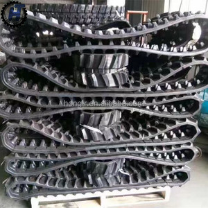 New Mini Excavator Undercarriage Rubber Track <strong>300</strong>*52.5*88 &amp; 400*72.5*74 for ///<strong>HITACHI</strong> (Black) - Product Image 5