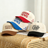 Gorra de 5 Paneles de Diseño Clásico con Parche de Goma Personalizado, Tejido Ligero y Seco, Popular para Deportes al Aire Libre y Uso Diario