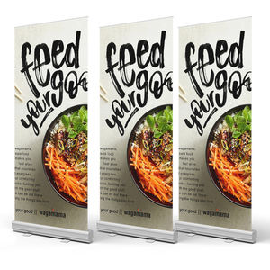 Premium Portable Roll Up Banner Stand Sistema de exhibición duradero para eventos Banderas y pancartas promocionales - Product Image 1