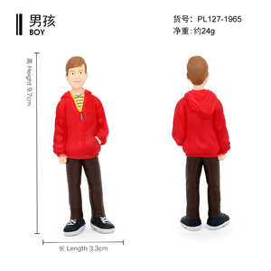 Figuras de Juguete Educativas Montessori STEM de PVC Sólido, Simulación de <span class=keywords><strong>la</strong></span> <span class=keywords><strong>Familia</strong></span> White, Venta al Por Mayor - Product Image 4