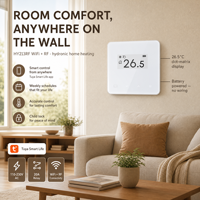 Système de thermostat numérique sans fil WiFi HY213RF Tuya pour chauffage central, économie d'énergie, chauffage au sol avec récepteur, Smart Life
