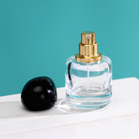 Petit cylindre vide rechargeable personnalisé de 30ml, flacon d'emballage de parfum de luxe, flacon vaporisateur de parfum en verre comme cadeau de la Saint-Valentin