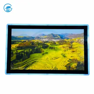 27 inch LED light glass panel capacitive vertical touch screen monitor vga 1024x768
