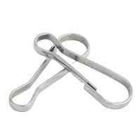 Mousqueton à ressort simple en acier inoxydable pour lanière, crochet de fixation 16 mm pour lanière, porte-clés, porte-carte d'identité, sac à main, rideaux DIY