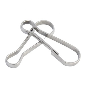 Mousqueton à ressort simple en acier inoxydable pour lanière, crochet de fixation 16 mm pour lanière, porte-clés, porte-carte d'identité, sac à main, rideaux DIY - Product Image 5